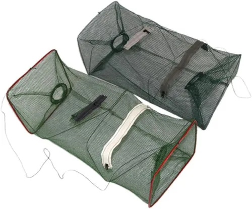 2 piezas de redes plegables para cebo de pesca