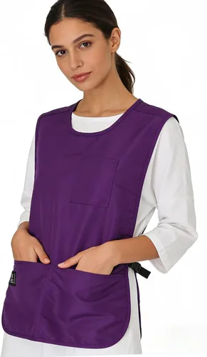 Miniatura 11 de Delantal impermeable unisex de trabajo con 4 bolsillos, delantal tipo faja, ultraligero, para chef y camarero, overol de trabajo Negro