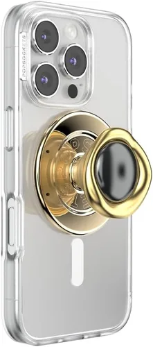 Miniatura 7 de Agarre para teléfono PopSockets con soporte expandible, agarre adhesivo - Confeti de aluminio oro rosa Lámina de oro rosa