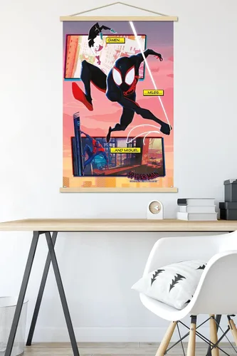 Miniatura 5 de Trends International Marvel Spider-Man: Across The Spider-Verse - Póster de pared de trío, 22.375 x 34 pulgadas, paquete de impresión premium