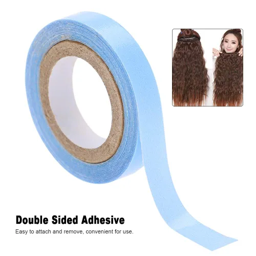 Miniatura 2 de ANGGREK 3 yardas, sin brillo de doble cara herramienta de belleza de unión de cabello impermeable nano extensión de cabello adhesivo tiras