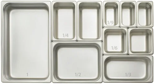 Miniatura 4 de Winco Bandeja de vapor antiatascos, 1/6 por 4 pulgadas, peso estándar