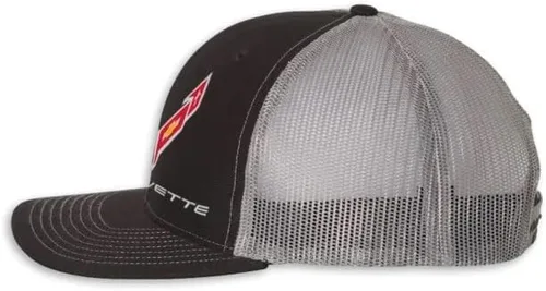 Miniatura 3 de SR1 Performance C8 Corvette Snapback Hat - Gorra trasera de malla estructurada Chevy