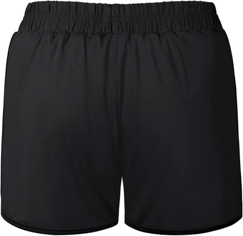 Miniatura 2 de Fulbelle - Pantalones cortos deportivos de doble capa para mujer, elásticos, con bolsillos