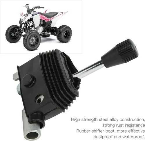 Miniatura 3 de Acouto Palanca de cambios para ATV, palanca de cambios de mano para motocicleta con polaina de goma, aleación de acero para Quad Dirt Bike ATV Go