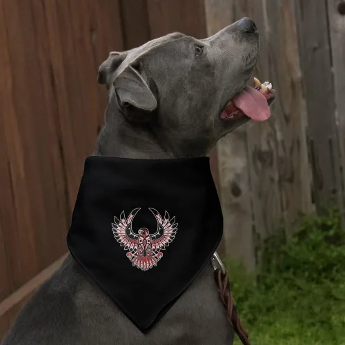 Miniatura 3 de GRAPHICS & MORE Black Hawk - Bandana para perros y mascotas con diseño nativo americano