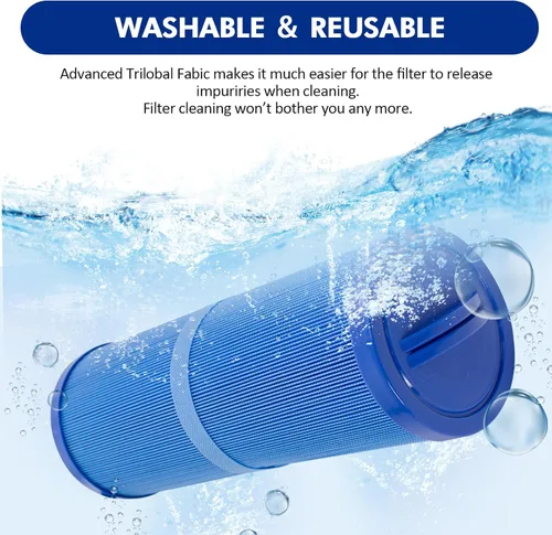 Miniatura 6 de Paquete de 2 cartuchos de filtro de piscina 4CH-949 de repuesto para Pleatco PWW50L, Filbur FC-0172, Waterway Teleweir 50, Rising Dragon 50