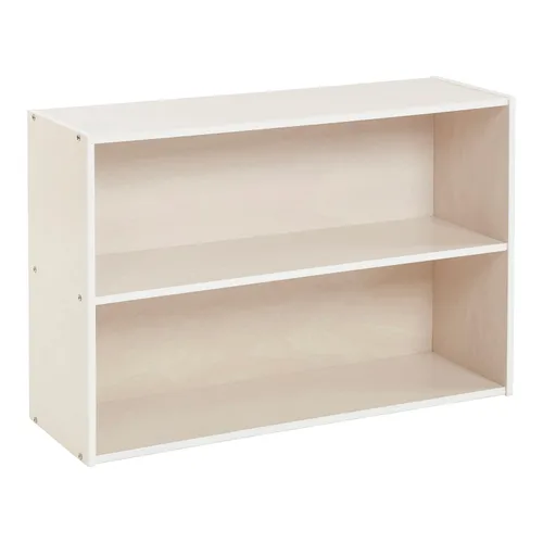 Miniatura 13 de ECR4Kids Streamline - Armario de almacenamiento de 2 estantes de una cara, 24 pulgadas, muebles de aula, gris lavado
