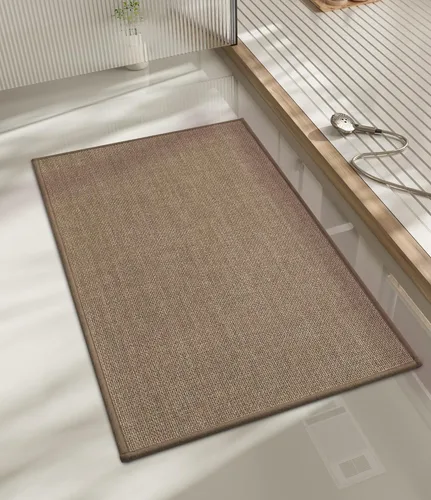Miniatura 109 de chakme Alfombras de Baño 24x17, Alfombra de Baño Ultra Delgada Antideslizante Pequeña de Secado Rápido Absorbente para Piso de Baño
