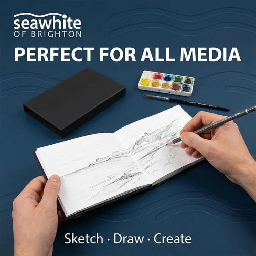 Miniatura 5 de Seawhite Pocket Concertina Sketchbook in Case 7x3.5 in (175mm x 90mm)