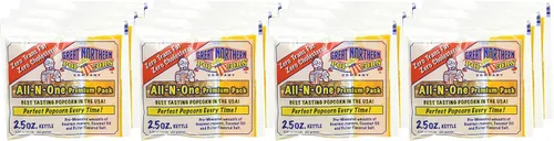 Miniatura 9 de Great Northern Popcorn Packs - Paquetes de palomitas de maíz estilo cine, 2.5 onzas, todo en uno, sal, paquetes de aceite para máquinas de reventar