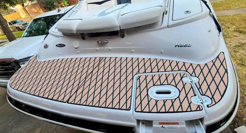 Miniatura 105 de Suelo de Barco de Espuma EVA Cubierta Marina Antideslizante Autoadhesivo para Lancha Motora Barco de Pesca RV Yate Kayak Piscina gris oscuro y azul.