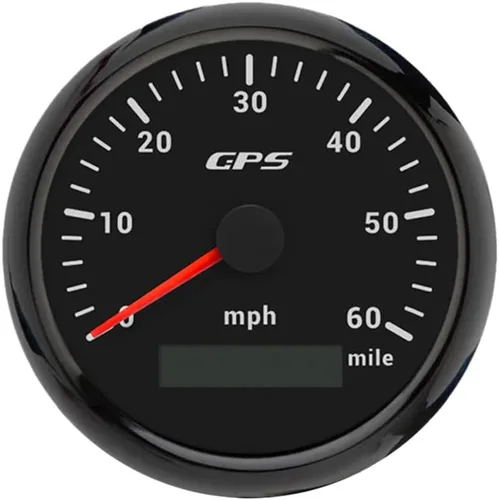 Miniatura 29 de ELING Velocímetro GPS de 3.346 in 0-200 MPH Kit de medidor de velocidad para coche, camión, motocicleta con 7 retroiluminaciones 12 V 24 V