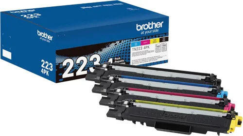 Miniatura 15 de Brother TN223Y original, cartucho de tóner de rendimiento estándar, tóner amarillo de repuesto, rendimiento de páginas de hasta 1,300 páginas