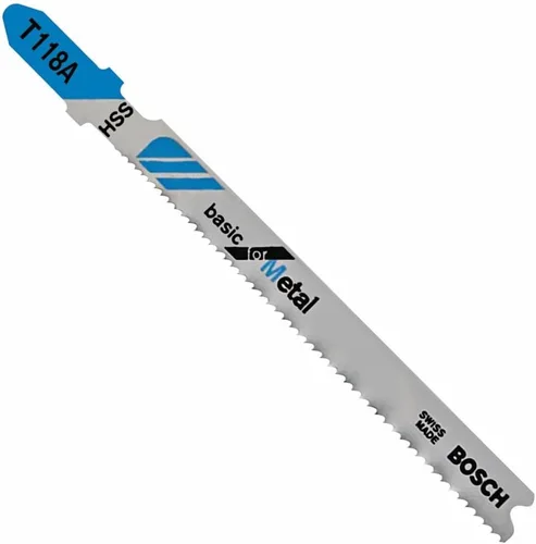 Miniatura 9 de Bosch T118BF 5 piezas de 3-5/8 Pulg. Hojas de sierra de calar con mango en T flexibles para metal