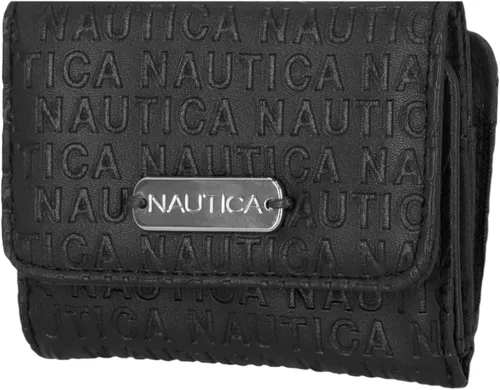 Miniatura 13 de Nautica Rower's End Cartera Pequeña para Mujeres, Bloqueo RFID Portador Delgado de Tarjetas de Crédito con Bolsillo para Monedas con Cremallera
