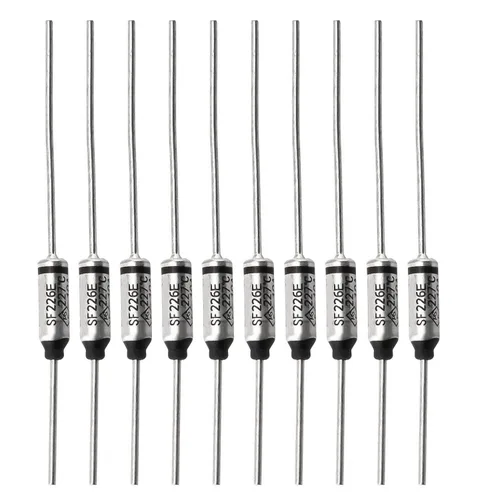 Miniatura 12 de SF119E-121 grados de metal de corte térmico fusible térmico 10A 250 V para transformador de motor eléctrico industrial electrodoméstico 10 unids