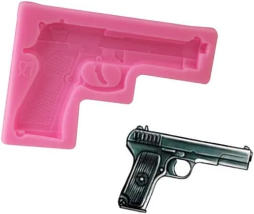 Miniatura 3 de Moldes de silicona para pistola, moldes de silicona para hornear para bricolaje, moldes de fondant de chocolate para hacer azúcar, pasteles, postres