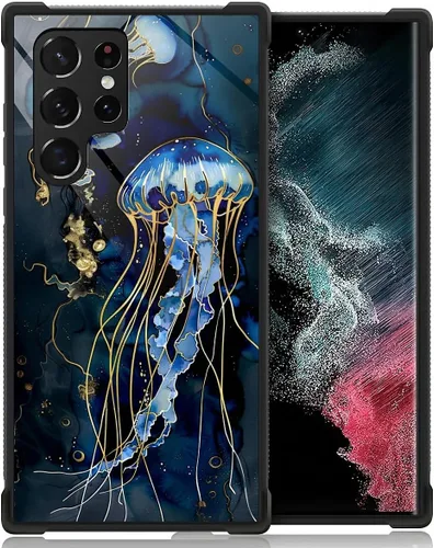 Miniatura 30 de Funda compatible con Samsung Galaxy S22 Ultra, diseño de calavera de dedo medio, diseño increíble a prueba de golpes, antiarañazos, carcasa trasera