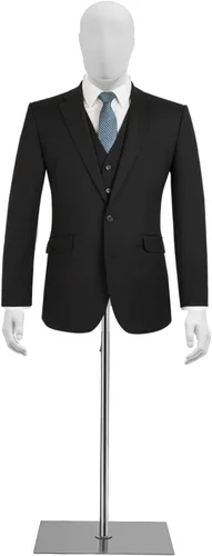 Miniatura 10 de Soporte de exhibición de vestido masculino, forma de vestido masculino de metal, cuerpo troso maniquí, maniquí de ropa de altura ajustable