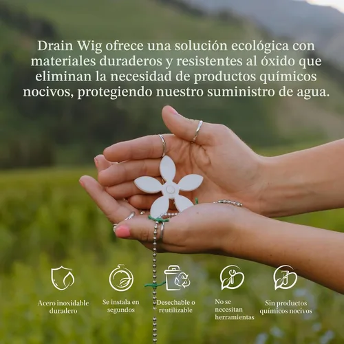 Miniatura 10 de DrainWig Atrapasador de pelo de drenaje de bañera, trampa desechable para el cabello, fácil de instalar en el drenaje de la bañera, ayuda a prevenir