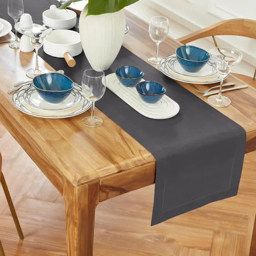 Miniatura 11 de Solino Home Camino de mesa de lino natural de 72 pulgadas de largo, 100% lino puro con vainica, peso medio, 14 x 72 pulgadas para cómoda, comedor