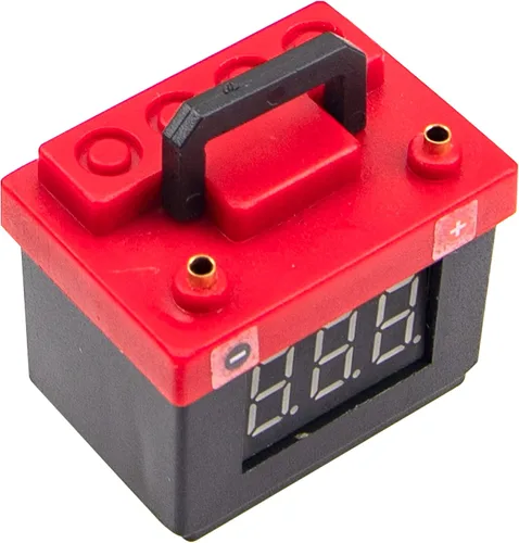 Miniatura 3 de Alarma de bajo voltaje RC Probador de batería Lipo Accesorios de decoración de simulación Compatible con Traxxas TRX4 Axial SCX10 RC4WD D90 Tamiya