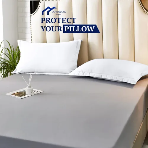 Miniatura 3 de Juego de 2 fundas de almohada europeas de 500 hilos, 100% algodón egipcio, súper suaves y transpirables, fundas de almohada cuadradas, 26 x 26
