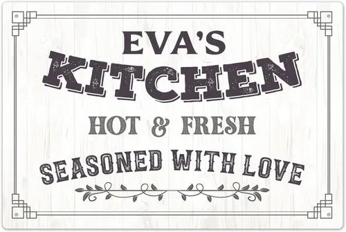 Miniatura 14 de Letrero personalizado para decoración de cocina, letrero de cocina personalizado, 10 x 14 pulgadas, libre de óxido, aluminio 040, resistente a