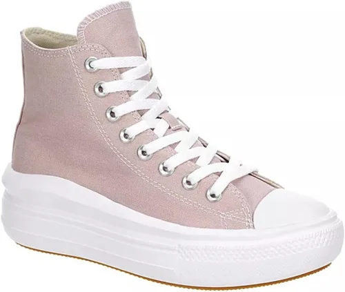 Miniatura 4 de Converse Chuck Taylor All Star - Tenis unisex con plataforma alta color malva piedrarosablanco