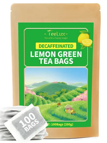 Miniatura 26 de TeeLux Bolsas de té verde menta, té verde con menta, menta verde y citronela, con cafeína, 100% real y natural, 100