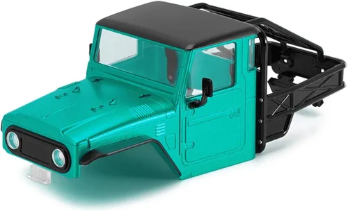 Miniatura 13 de INJORA 87g IR40 Camión Cuerpo Casco con Jaula de Tubo para 1/18 TRX4M Defender Bronco Pieza de Mejora (Azul)
