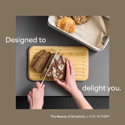 Miniatura 2 de LARS NYSØM Panera I Caja de pan de metal para una frescura duradera con almohadillas antideslizantes I Papelera para productos horneados con tapa