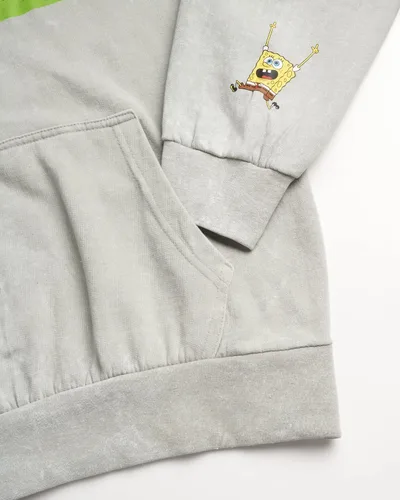 Miniatura 4 de Nickelodeon Mens SpongeBob and Patrick Fleece Sweatshirt Men and Womens Unisex Pullover Hoodie (Size S-XL)