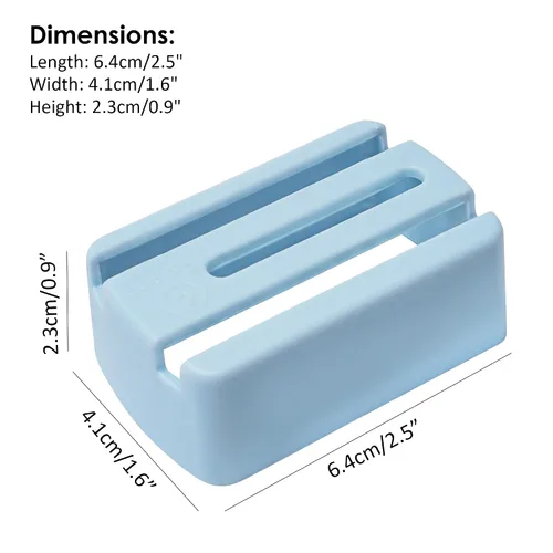 Miniatura 2 de Protector de liberación de hebilla para asientos infantiles, ayuda a prevenir el prensado accidental por parte de los niños, paquete de 2 (azul)