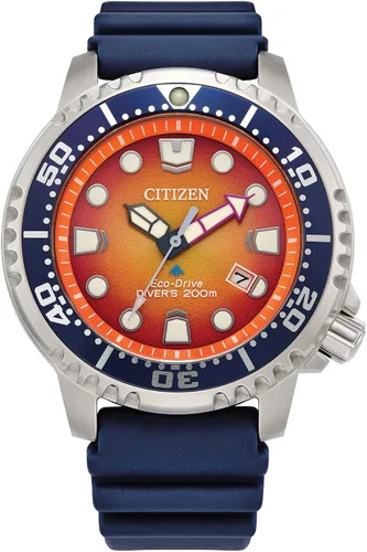 Miniatura 10 de Citizen Promaster Dive Eco-Drive Watch, 3-Hand Date, ISO Certified, Luminous Hands and Markers, Rotating Bezel