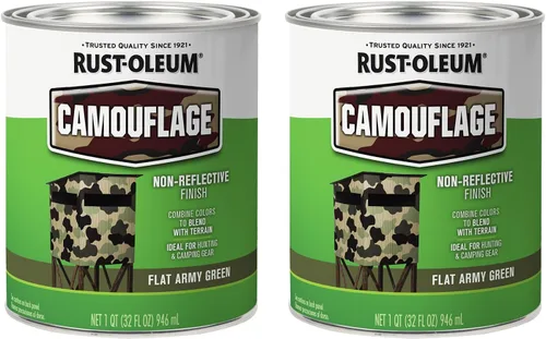 Miniatura 16 de Rust-Oleum 379561 - Pintura especial de camuflaje, cuarto, verde ejército mate, (Paquete de 1)
