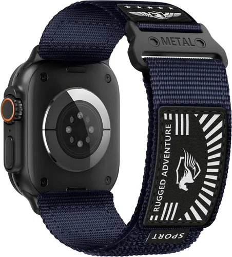 Miniatura 18 de Correa de nylon resistente para Apple Watch para hombres y mujeres de 42 mm, 41 mm, 40 mm, 38 mm, correas de iWatch para hombre, correa deportiva