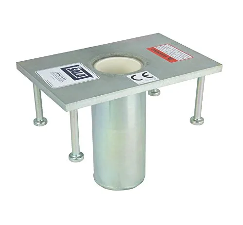 3M DBI-SALA Advanced 8510311 - Componente de Davit, base de empalme de manga fundida en el lugar, cincado para mástil de pescado, acero chapado en