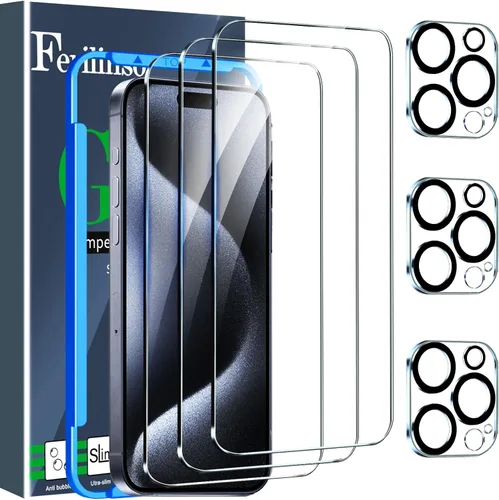 Miniatura 19 de Ferilinso Paquete de 6 Protectores de Lente de Cámara para Accesorios de iPhone 17 Pro, Compatible con Fundas de Teléfono, Cubierta de Vidrio