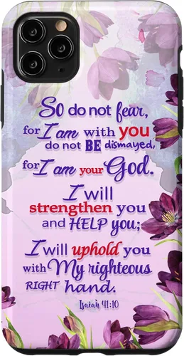 Miniatura 13 de So Do Not Fear for I 'm with You Isaías 41:10 - Funda cristiana para iPhone 17