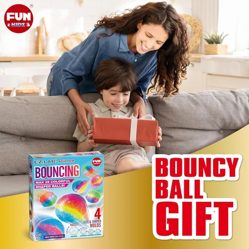 Miniatura 8 de FunKidz - Kit de bolas inflables grandes para niños, kit de fabricación de pelotas mágicas para manualidades, proyectos de ciencia y actividades