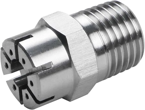 Miniatura 11 de Boquilla plana de acero inoxidable de superficie pulida rosca macho boquilla de gas BSPT de 1/4 pulgadas, cuchillo de aire, boquilla de soplado