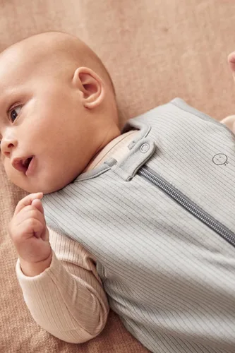 Miniatura 4 de MORI Saco de dormir unisex acanalado para bebé con cremallera frontal, cómodo y ajustable, saco de dormir de 1.5 TOG para niños y niñas pequeños