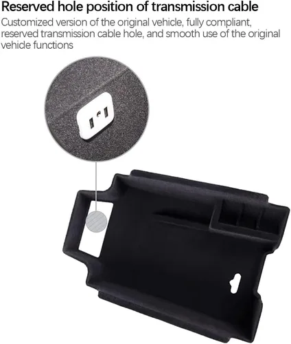 Miniatura 4 de para XT5, bandeja organizadora de apoyabrazos compatible con accesorios Cadillac XT5 2019 2018 2017 2016, inserto de reposabrazos