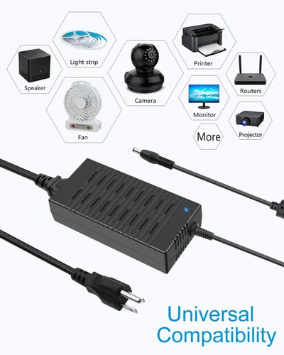 Miniatura 6 de ALITOVE Fuente de alimentación de 12 V 15 A CC 12 voltios 15 amperios 180 W controlador LED adaptador de corriente convertidor de CA a CC 10A 5A