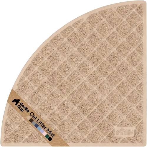 Miniatura 30 de Gorilla Grip - Tapete para atrapar la arena del arenero de gatos, 100% impermeable, fácil de limpiar, respaldo texturizado, suelos más limpios, se