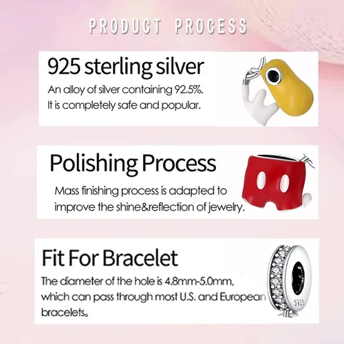 Miniatura 110 de LNQOBU Happy Life - Colgante para pulseras de abalorios, plata de ley 925 para mujer (con un espaciador de cuentas)
