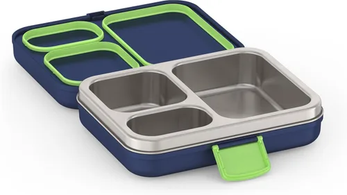 THERMOS Kit de almuerzo para almacenamiento de alimentos Freestyle para niños, azul marino