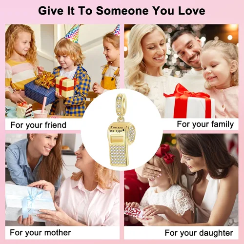 Miniatura 249 de Abalorios de plata de ley 925 con letras de la A ~ Z, para pulseras, collares, Día de San Valentín, Día de la Madre, joyería regalos para mujeres